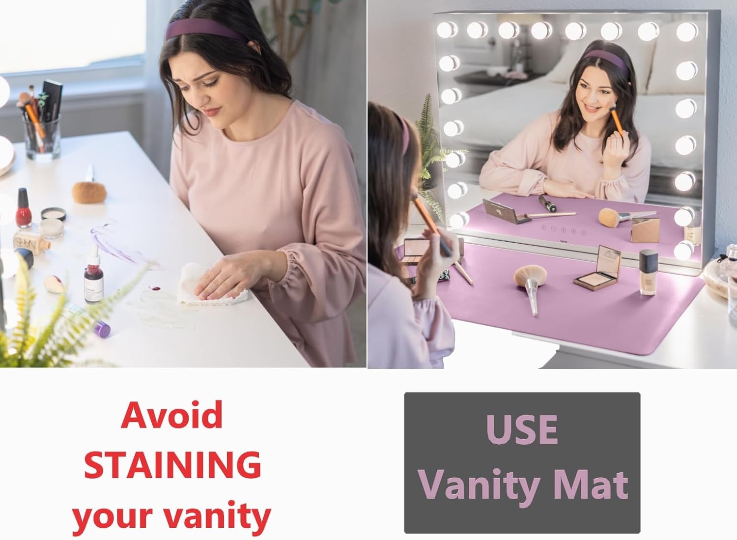 Makeup Mat for Vanity Top Protector, Cover Work Table Waterproof, Oilproof