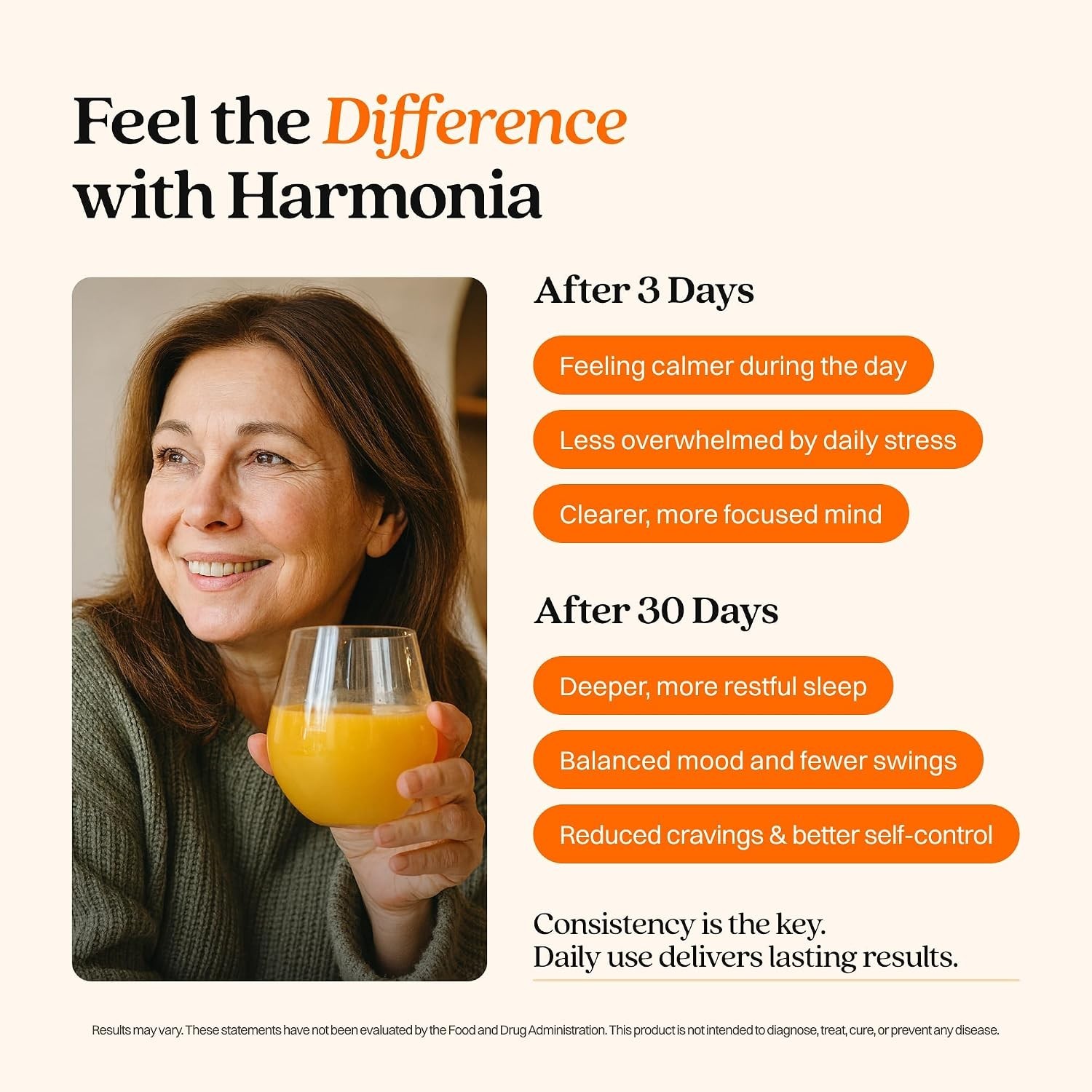 Harmonia Cortisol Cocktail Supplement Drink – Stress & Sleep Support, 30 Serving