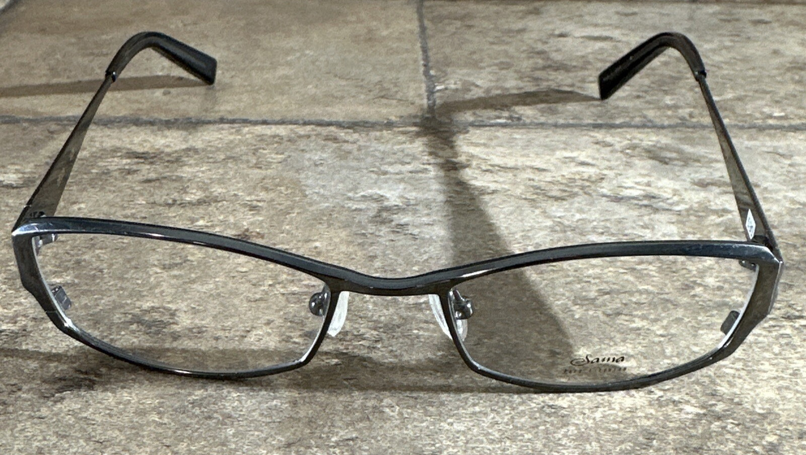 Sama DECOR Gunmetal Titanium Full Rim Eyeglasses Frame 49-17-140-27mm NWOT