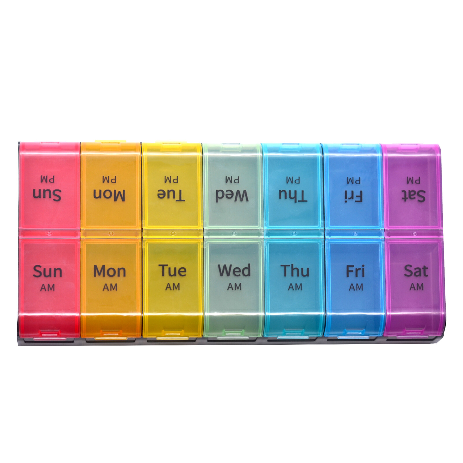 2 / 3 / 4 Times a Day Weekly Pill Box Organizer Pill Organizer Case Portable Box