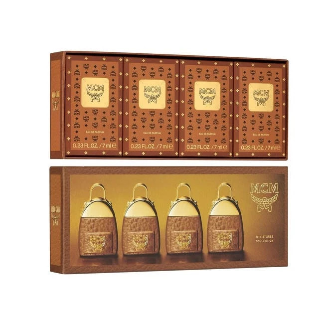 MCM 4 Pc 0.23oz Eau de Parfum Spray Mini Gift Set for Women Fragrance Mood Scent