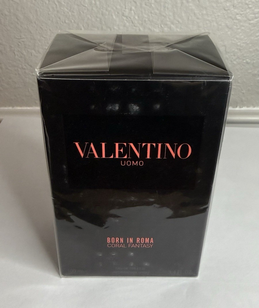 Valentino Uomo Born In Roma Coral Fantasy EDT Spray, 3.4 fl oz Regular Size