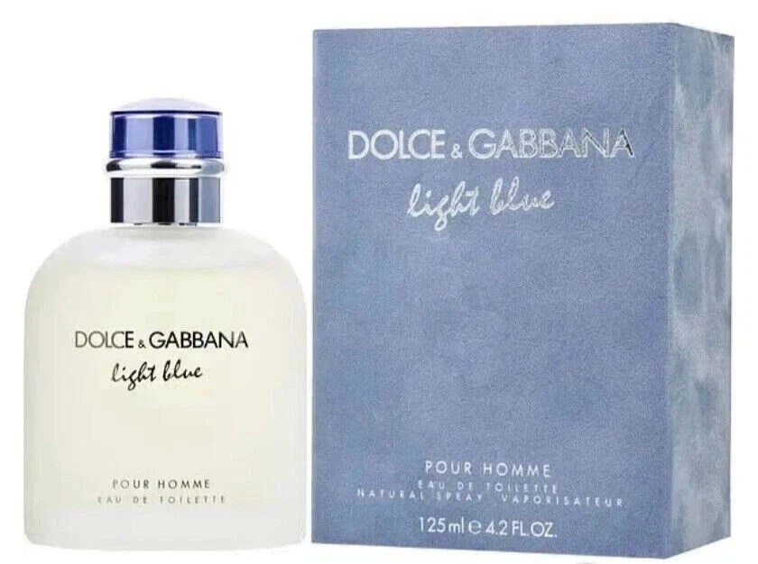 Light Blue by Dolce & Gabbana for Men Eau de Toilette Spray 4.2 oz Brand new!