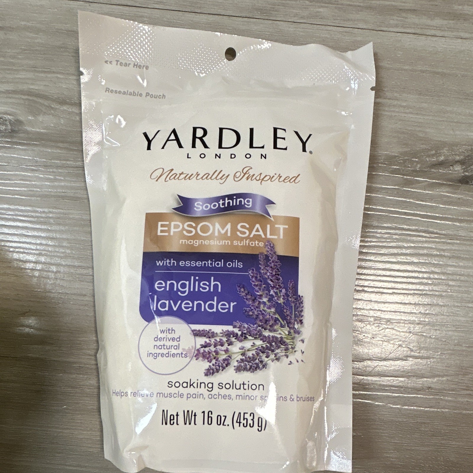 Yardley London Epsom Salts w/ Essential Oils English Lavender 16 oz