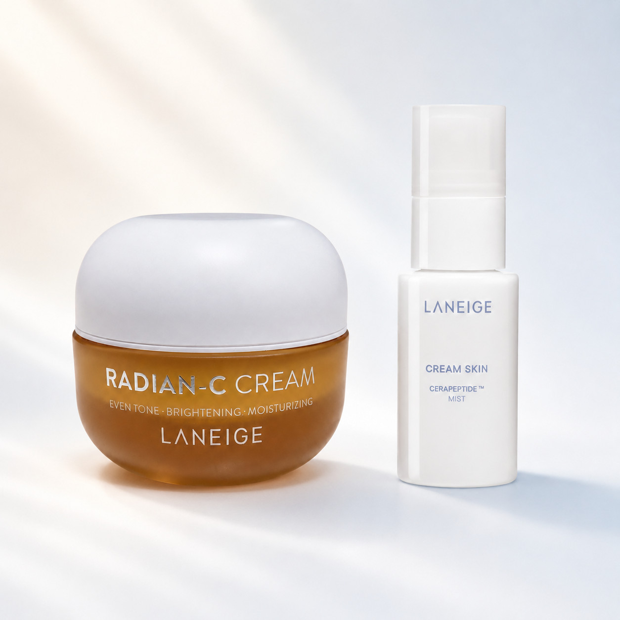 K-Beauty LANEIGE Cream Skin Cerapeptide Mist 30ml + Radian-C Cream 30ml Set