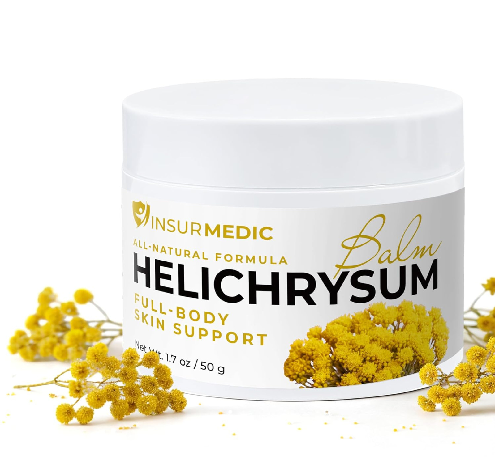 Helichrysum Essential Oil Balm – Helichrysum Italicum Cream for Veins Bruises Ac