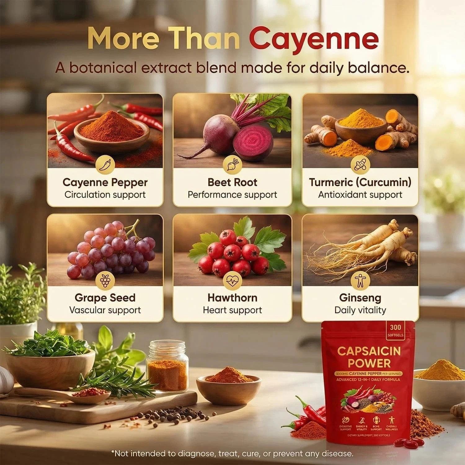 Capsaicin Power – Cayenne Pepper Softgels, Capsaicin Supplements with Vetaman E,