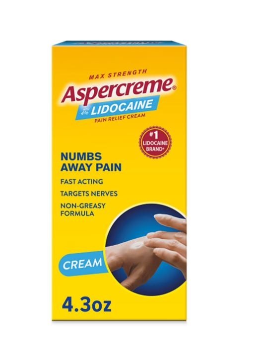 with Lidocaine Maximum Strength Pain Relief Cream, 4.3 Oz