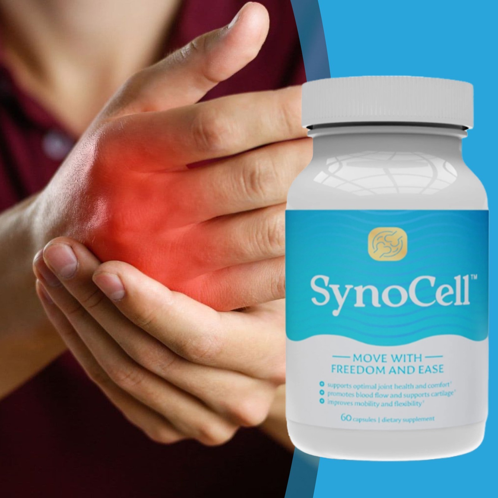 Synocell Glucosamine Chondroitin Complex Back Neck & Joint Support Health Sup