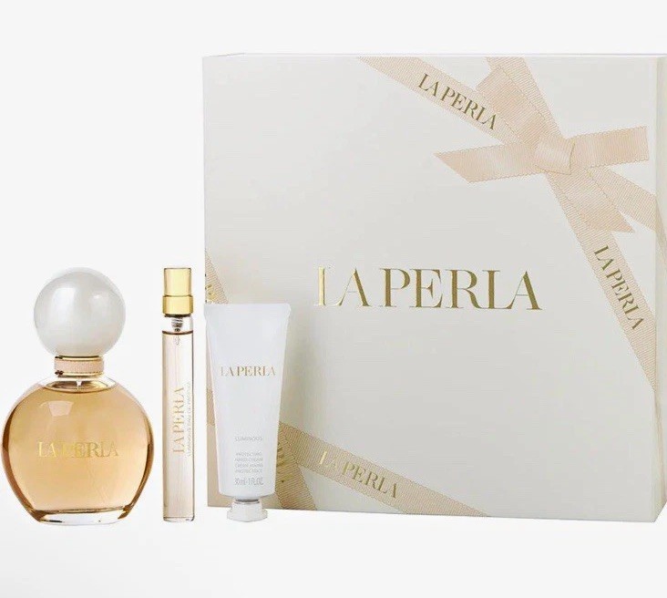 La Perla Luminous 3 Pc Gift Set EDP 3 oz RETAIL $198 Refillable