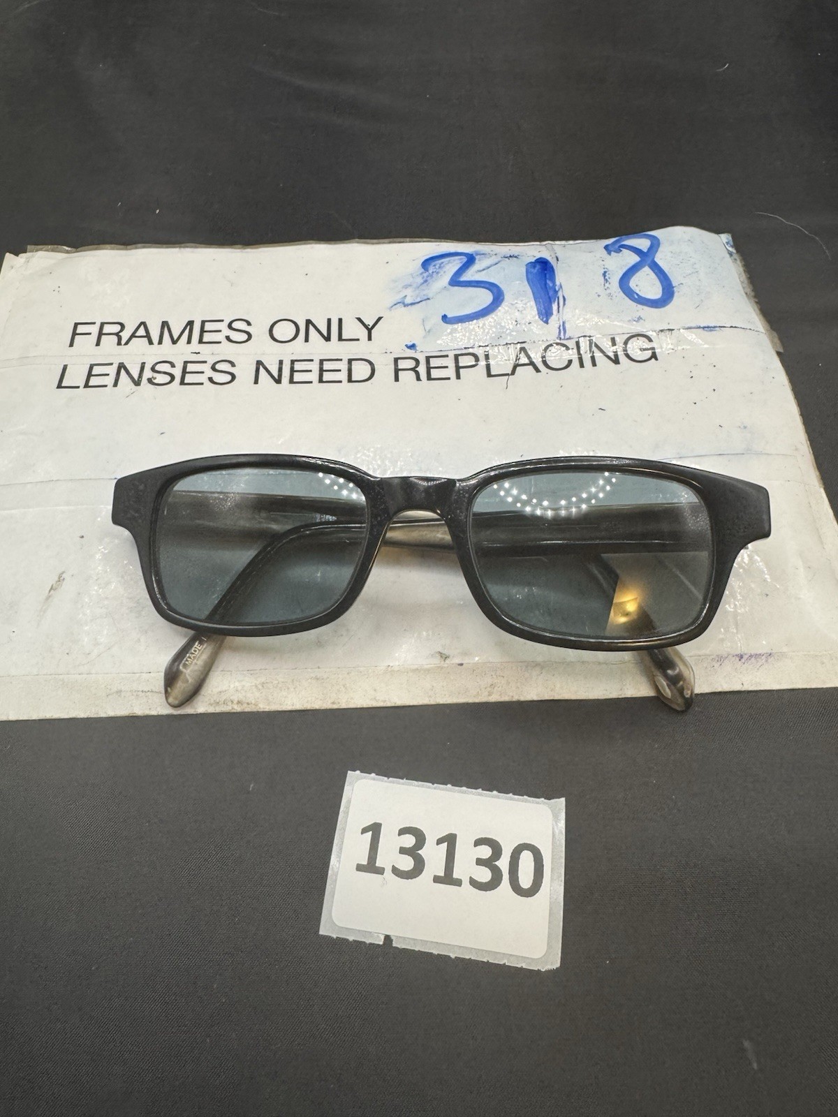 Authentic SAMA S Vance Jacob Brown Unisex Rectangle Eyeglasses