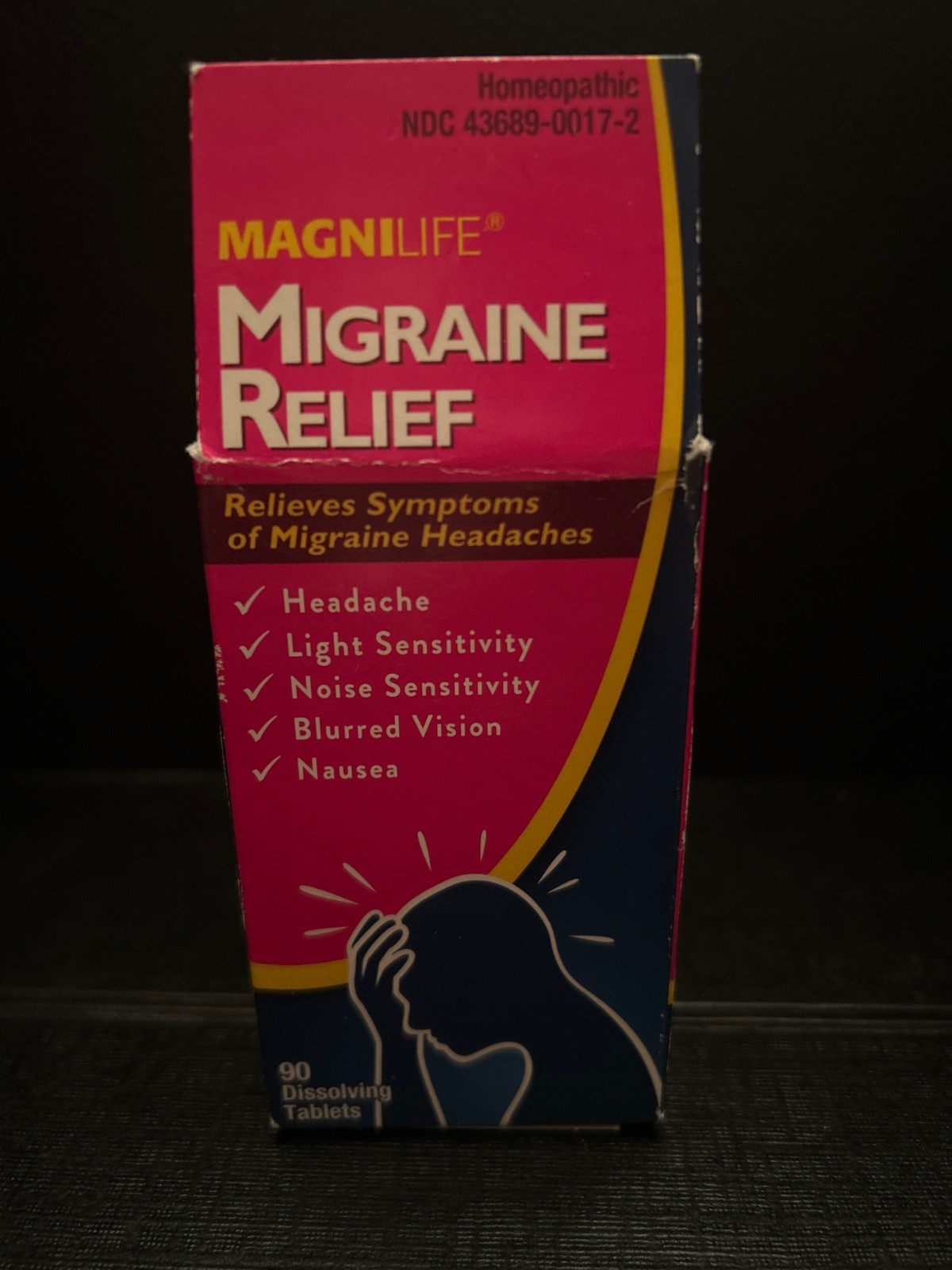 1 Magnilife Migraine Relief Homeopathic 90 Dissolving Tablets