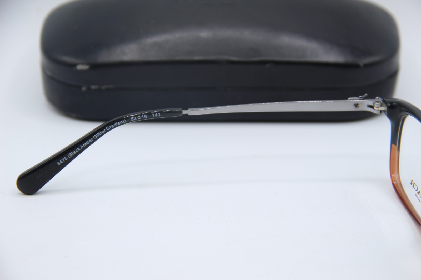 NEW COACH HC 6110 5475 BLACK AMBER GLITTER GRADIENT AUTHENTIC EYEGLASSES 52-16