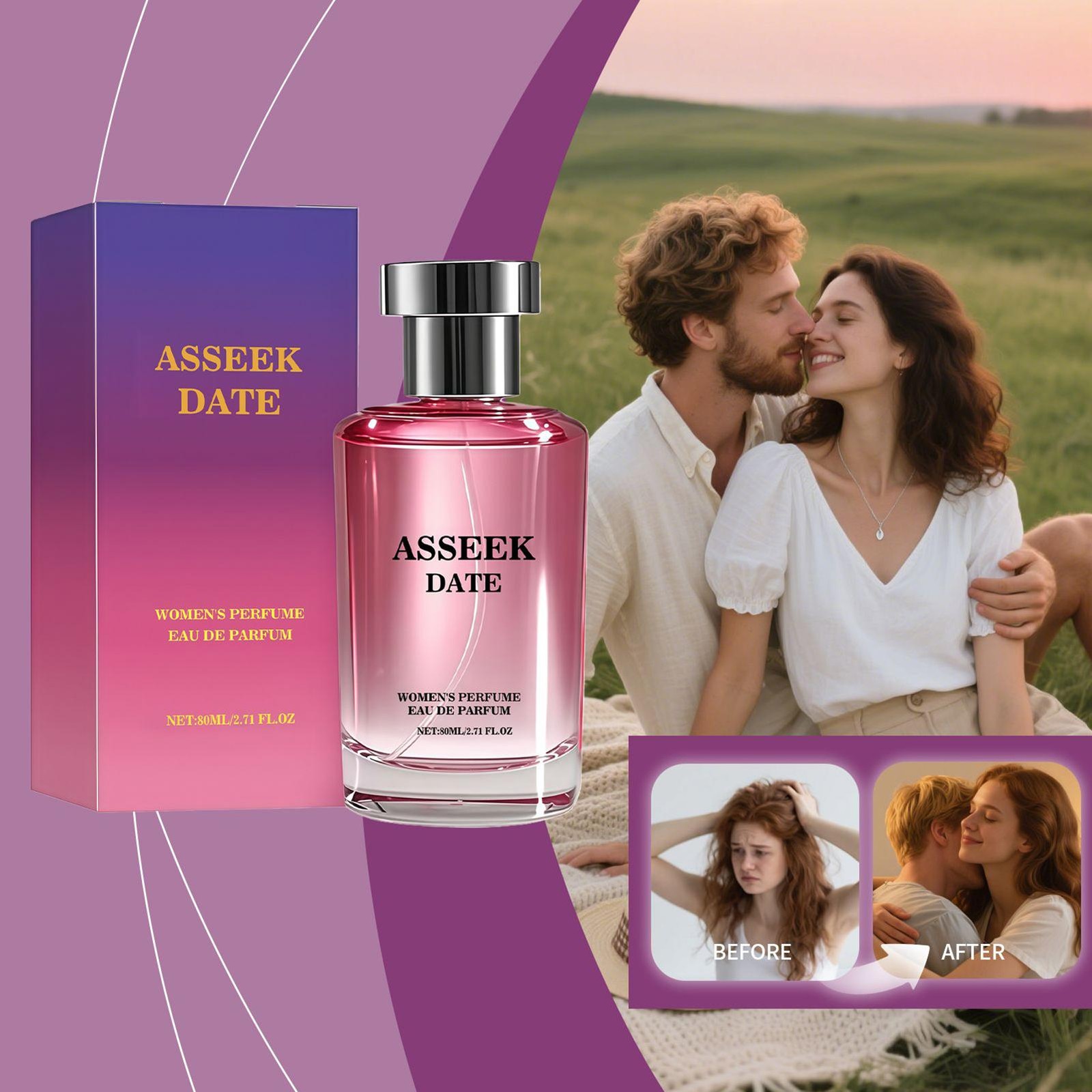 ASSEEK Perfume, Women’s Long-Lasting Fragrance For Women, Floral And Fruity.