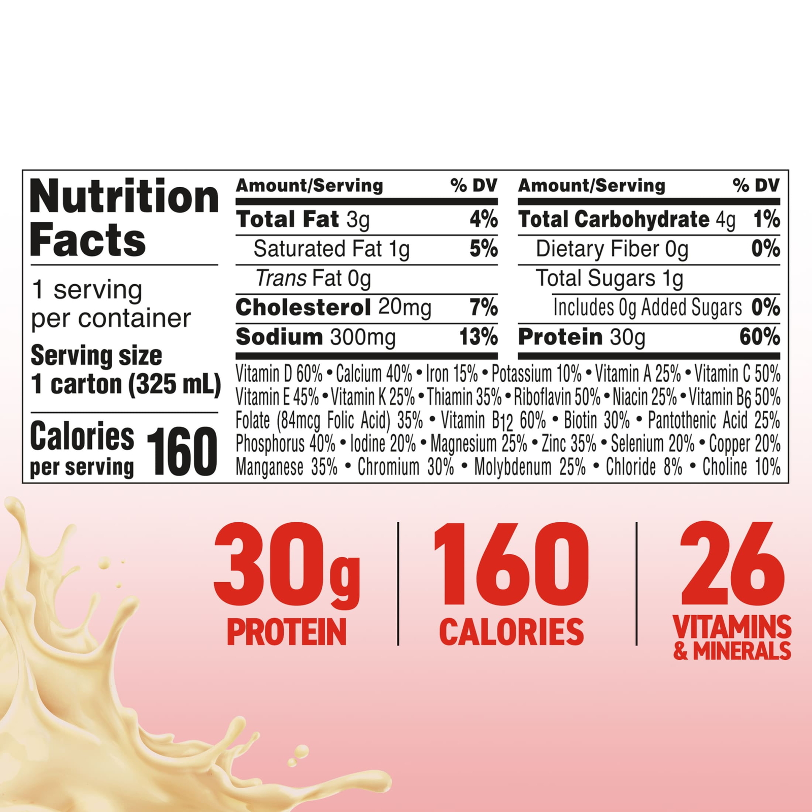 BOOST Max Protein Nutritional Shake,Very Vanilla,30g Protein,4 -11 FL OZ(325 mL)