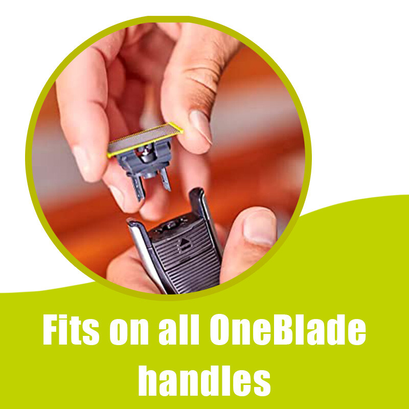 4X Blades Norelco QP210/80 OneBlade Replacement Head for QP2520 /QP6510 /QP6520