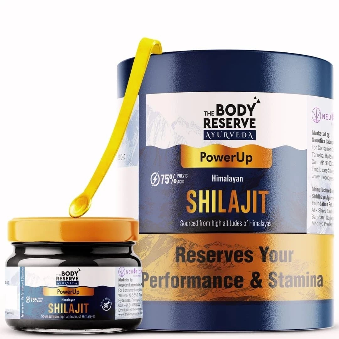 The Body Reserve Shilajit Shilajeet Resin 500mg/Serving For Men 20gm