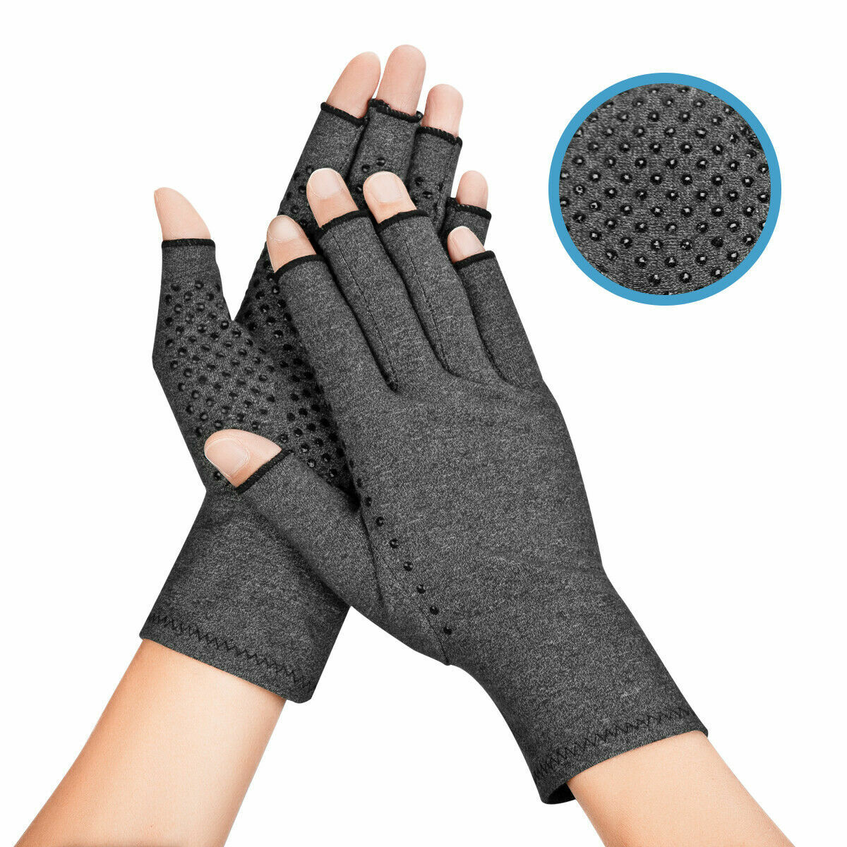 Copper Compression Gloves Medical Arthritis Pain Relief Hand Support Brace USA