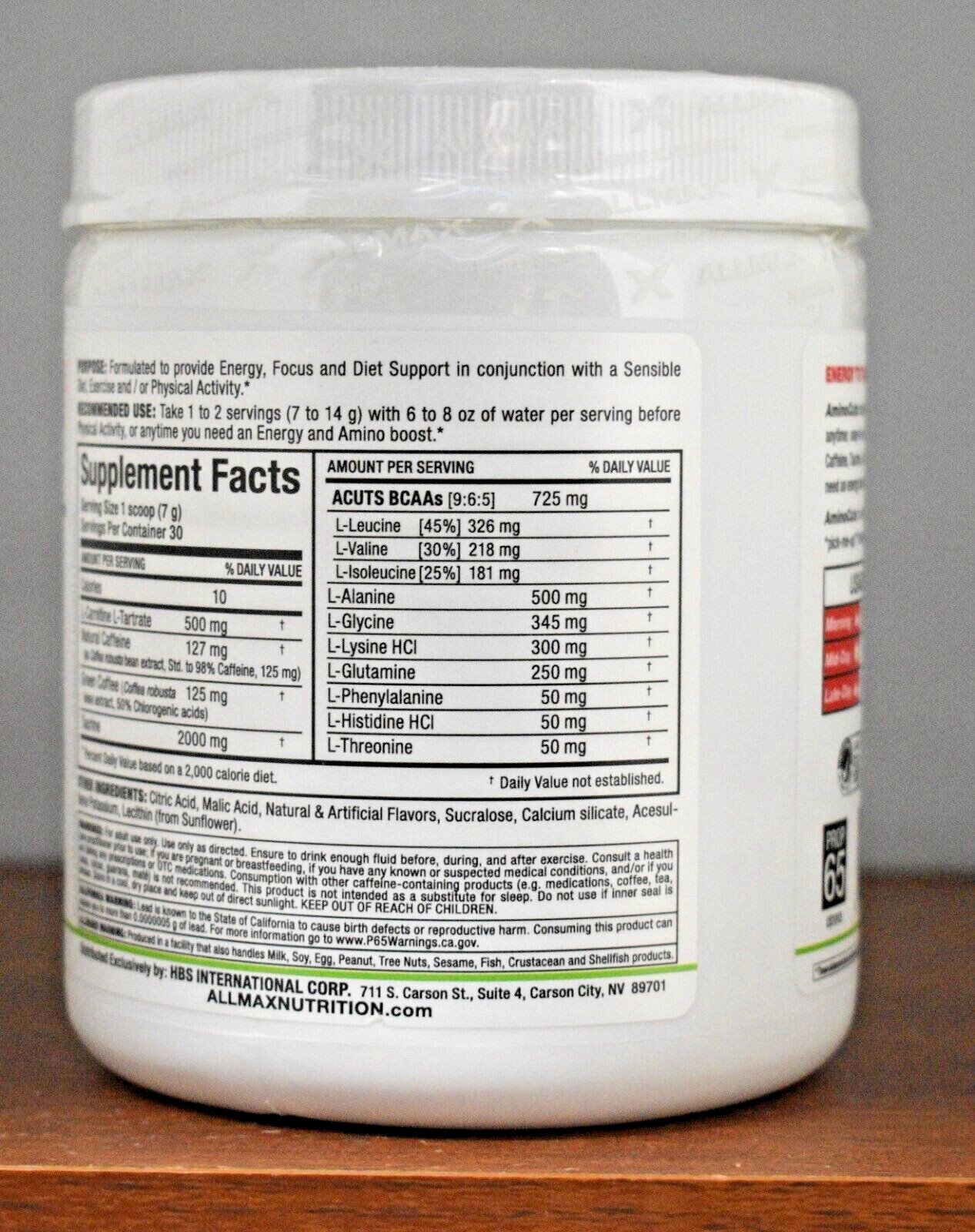 ALLMAX A:CUTS AminoCuts Amino Charged Energy Drink Booster ACUTS Choose Flavor