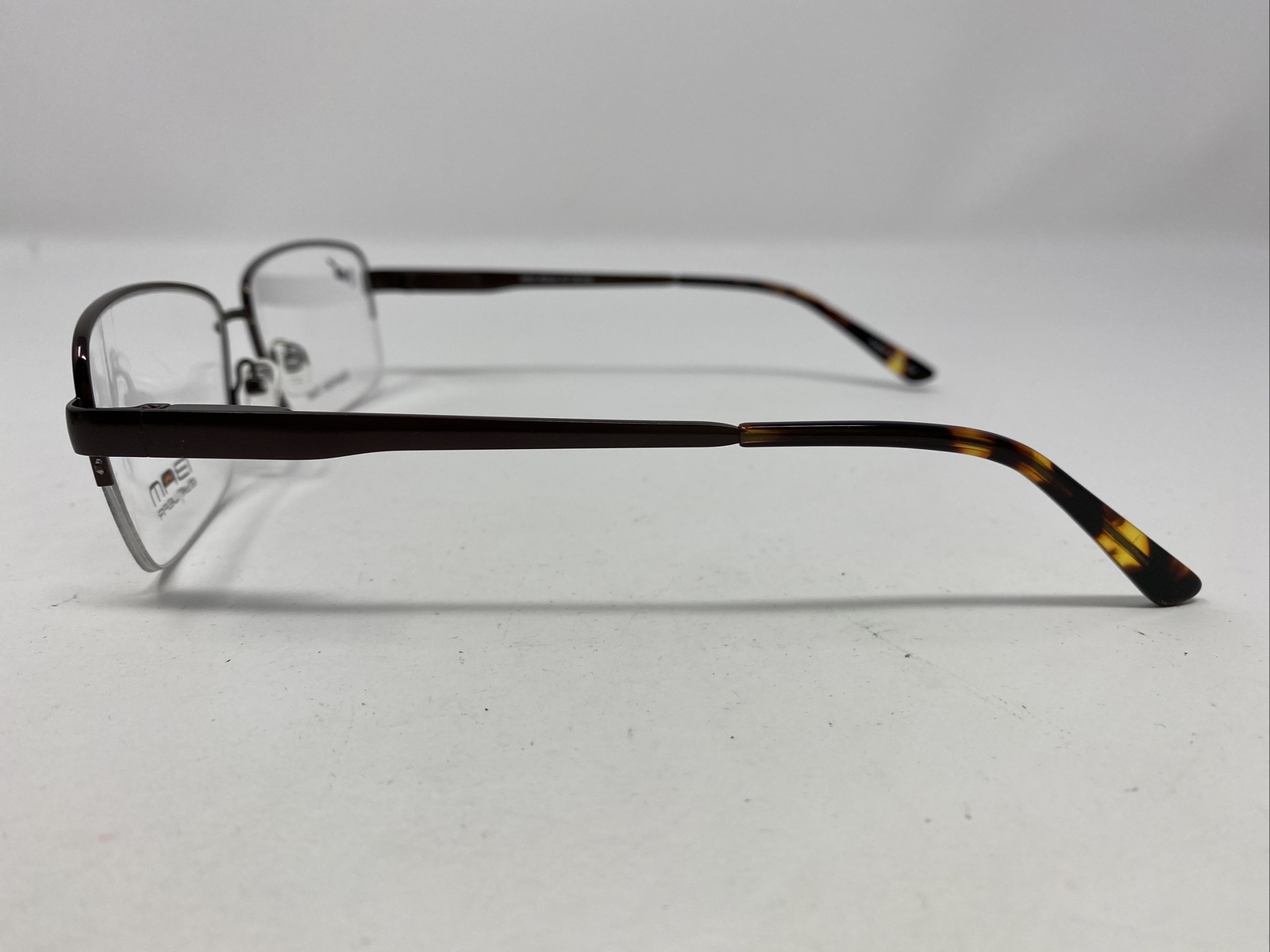 BAM Eyewear 511 Satin Brown 61-18-150 Brown Half Rim Metal Eyeglasses Frame LE12