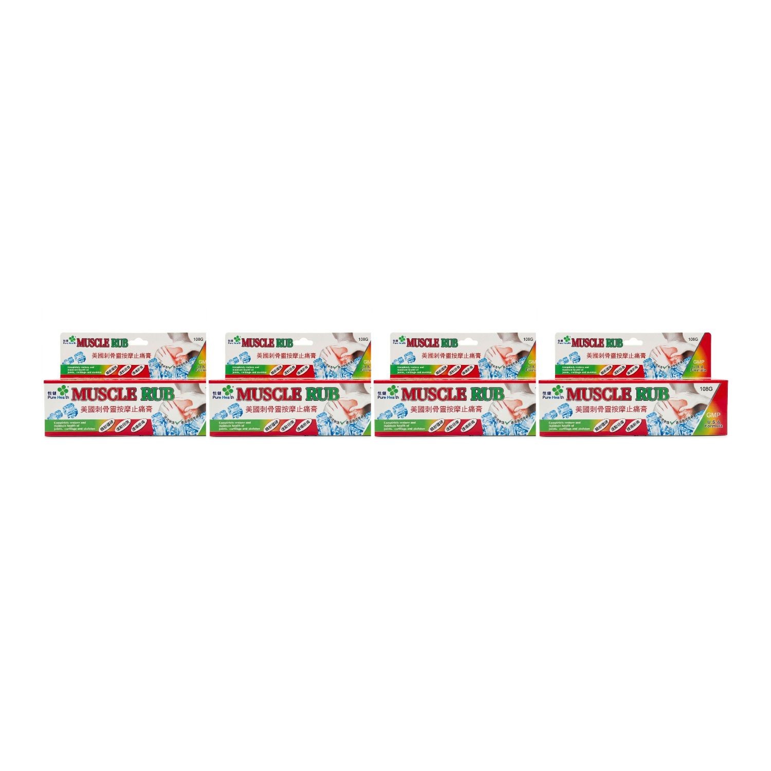 Pure Health Muscle Rub 108g Massage Ointment for Muscle & Joint Pain Relief HK