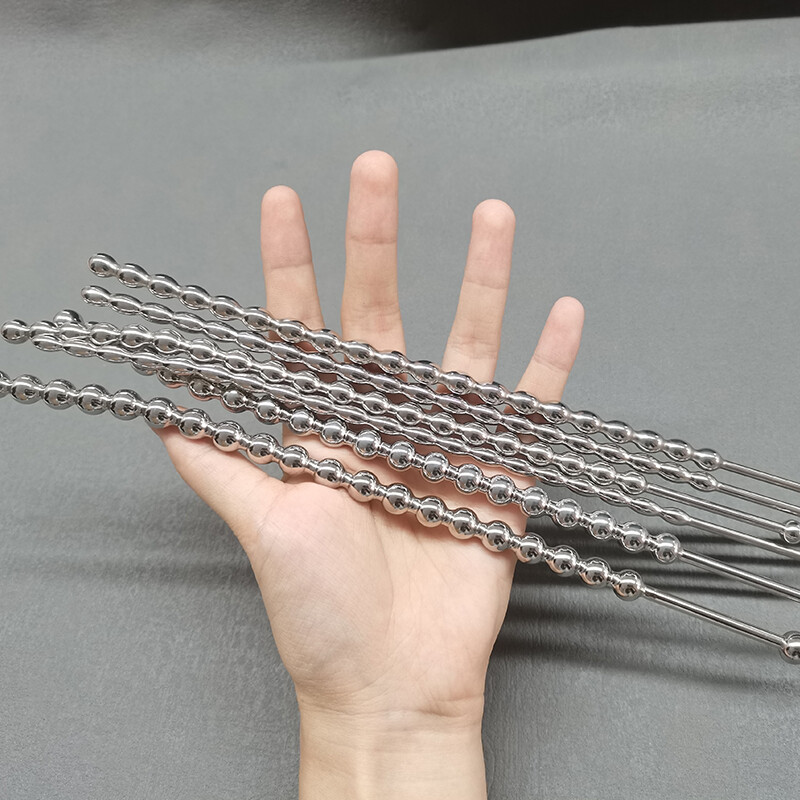 Male Stainless Steel Long Sounds Sounds Beads Sounding Rod Insert Plug Enhancer