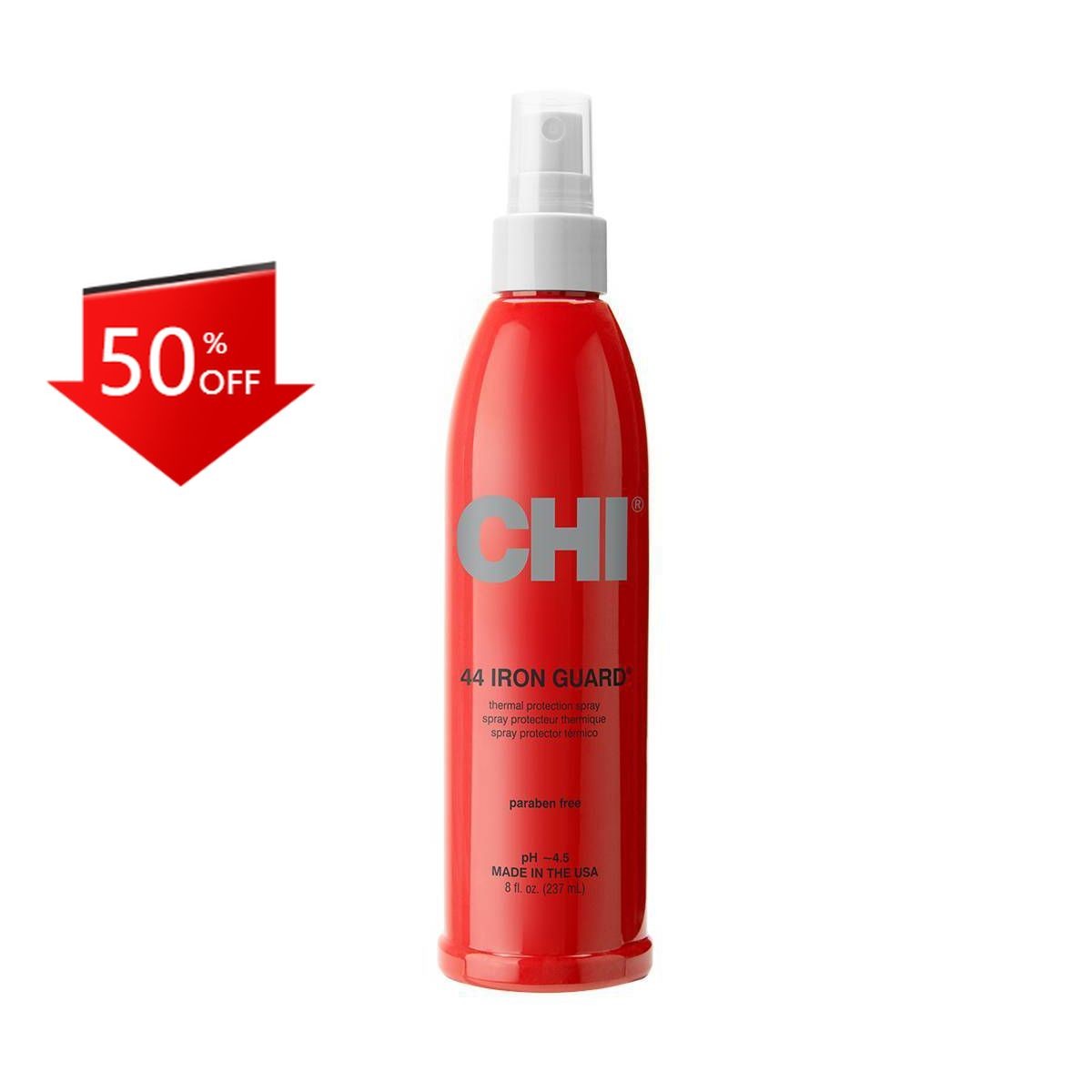 CHI 44 Iron Guard Thermal Protection Spray – 8 fl oz: Paraben-Free