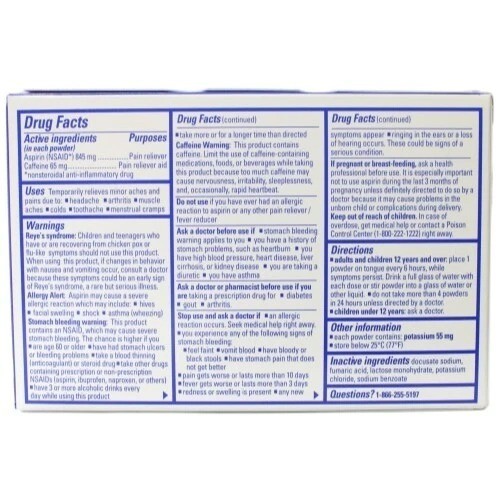 4 Pack Stanback Stick Pack Headache Powder 50 Ct Each total 200 Ct Fast Shipping