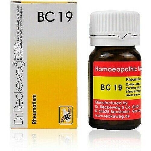 Dr. Reckeweg Bio-Combination 19 (BC 19) Tablet Homeopathic Tablets – Free Ship