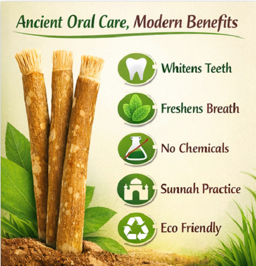 Miswak Natural Toothbrush – Al Khair Stick Toothpaste Chewing Stick Miswak Bulk