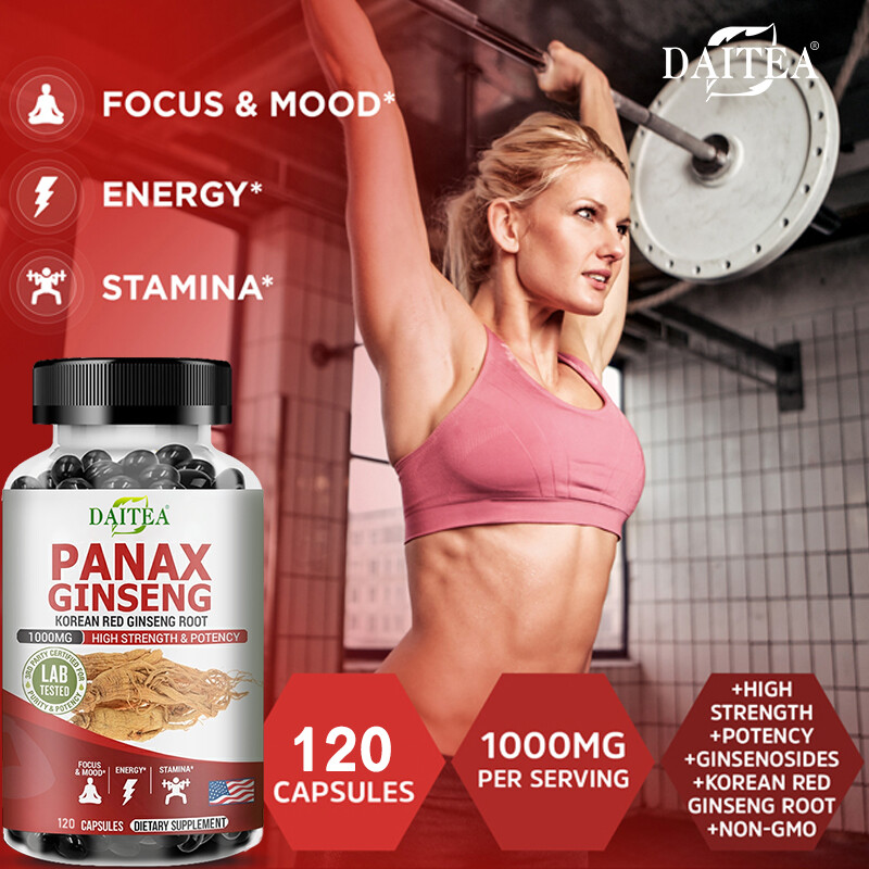 Pure Korean Red Panax Ginseng Extract Capsules – Overall wellness and immunity