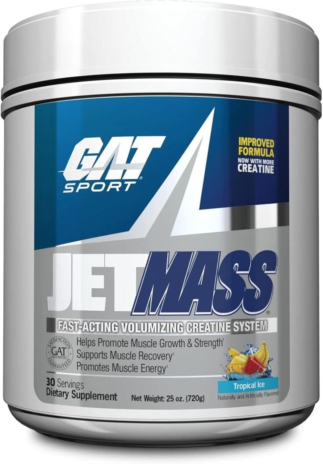 GAT SPORT JetMass Fact-Acting Volumizing Creatine System, 30 Servings (Tropic…