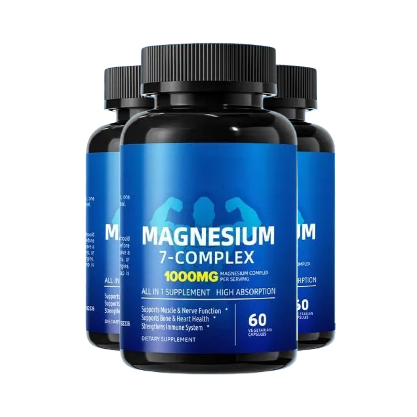 3-Pack Magnesium 7 Complex – Advanced Magnesium Blend for Daily Cap Wellness-180