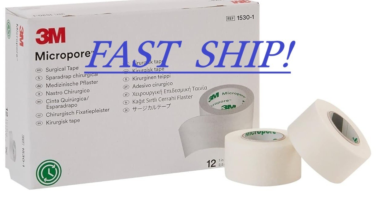 QUICK SHIP 3M Micropore Tape Surgical Medical Paper 1 inch wide BEST VALUE