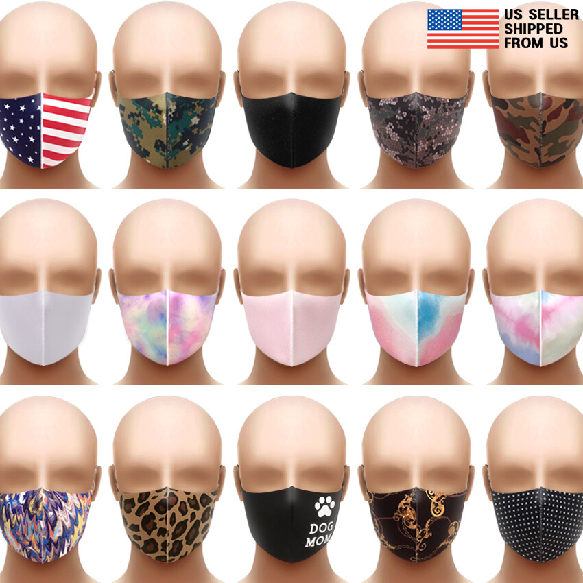 Lightweight Face Mask – Unisex Adult Washable Breathable High Quality Spandex