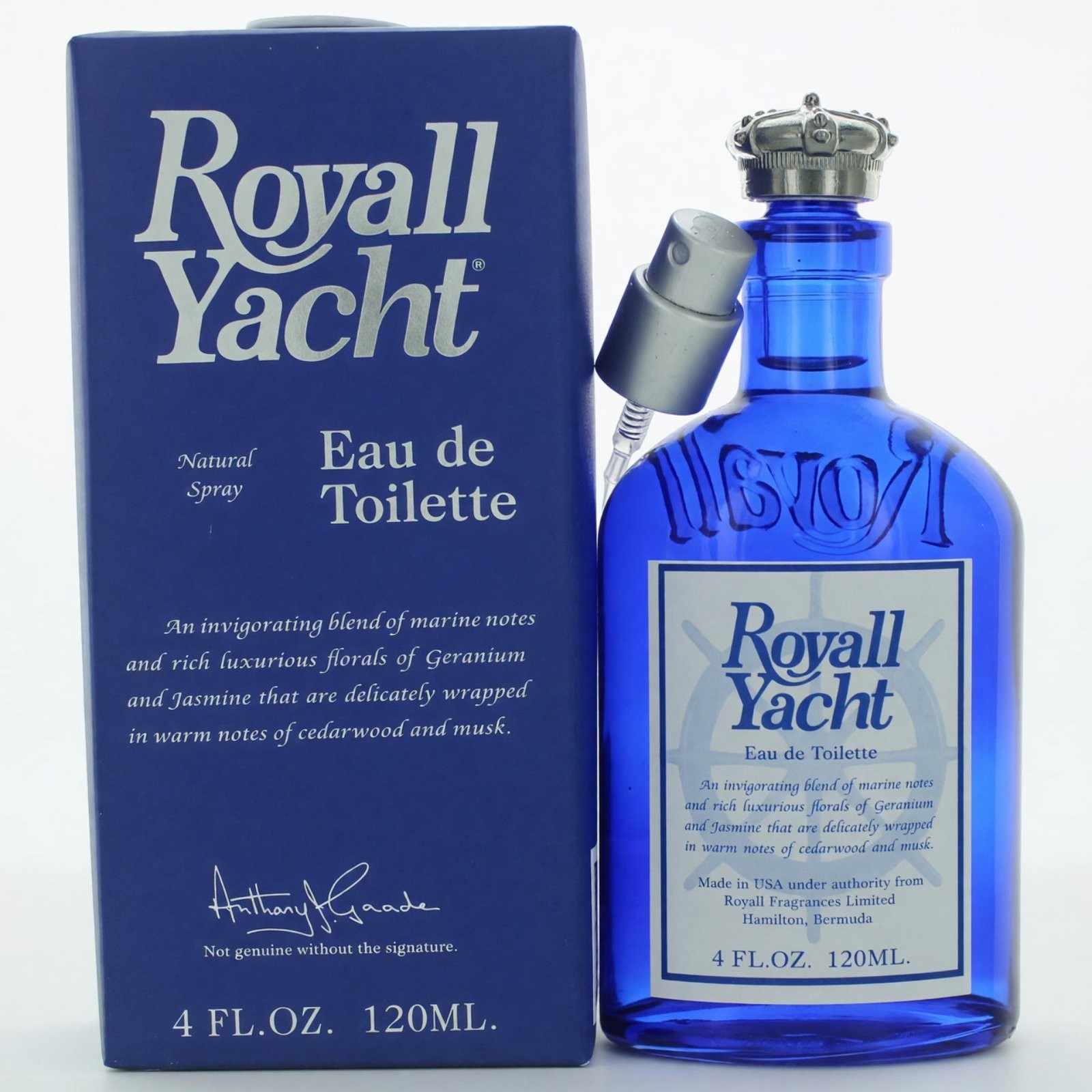 New Royall Yacht by Royall Fragrances Eau de Toilette Spray for Men, 4 fl oz