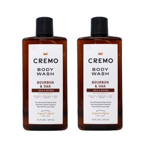 Cremo All Season Body Wash No. 8, Bourbon & Oak – 16 Fl. Oz. – Pack of 2