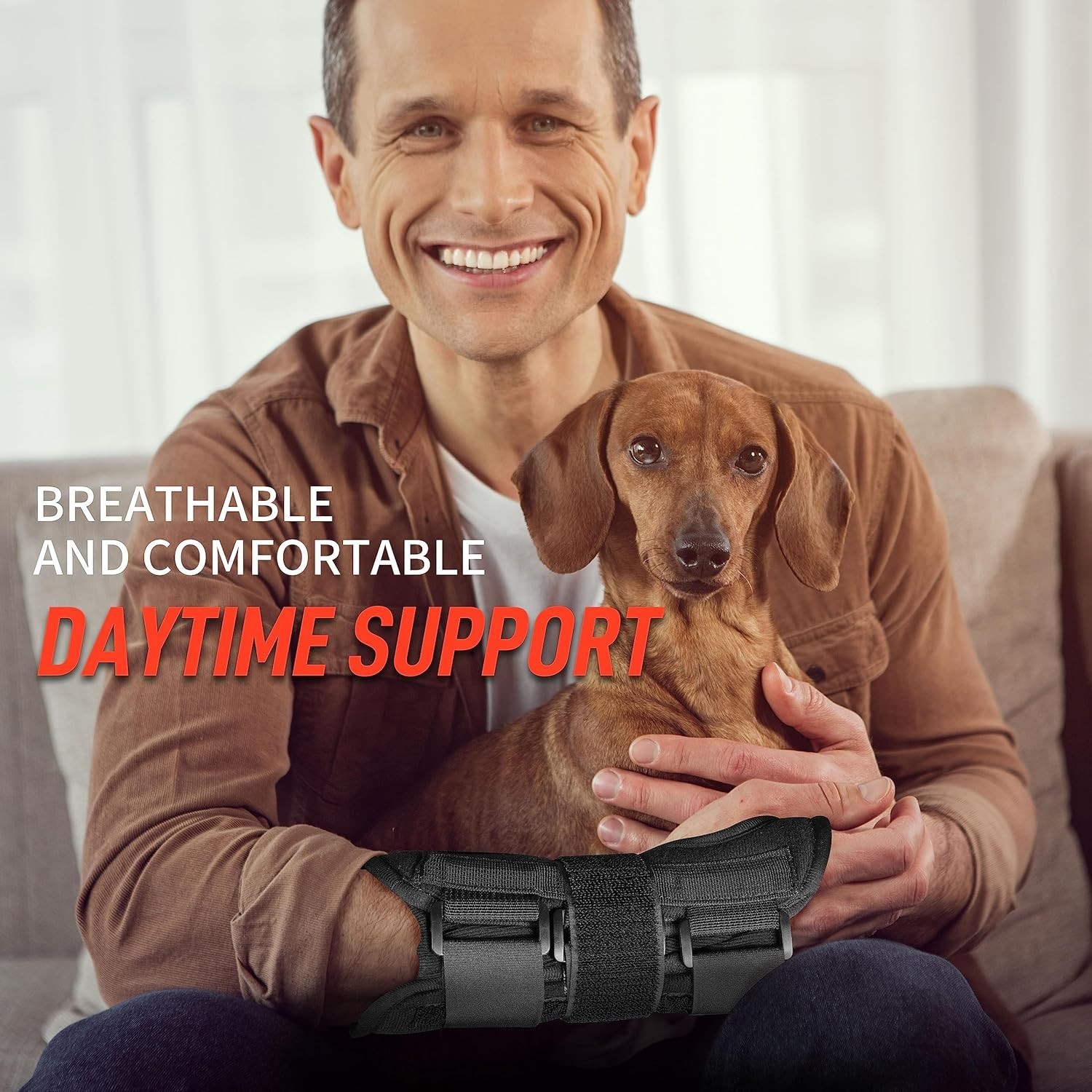 Wrist Brace Hand Brace, Carpal Tunnel Wrist Splint Night Support for Women Men,