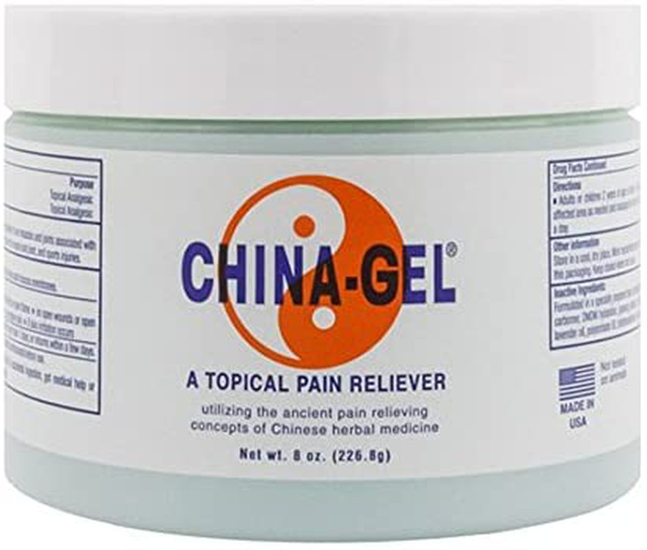 China-Gel – Topical Pain Reliever, 8 oz. Herbal Therapeutic Massage Cream