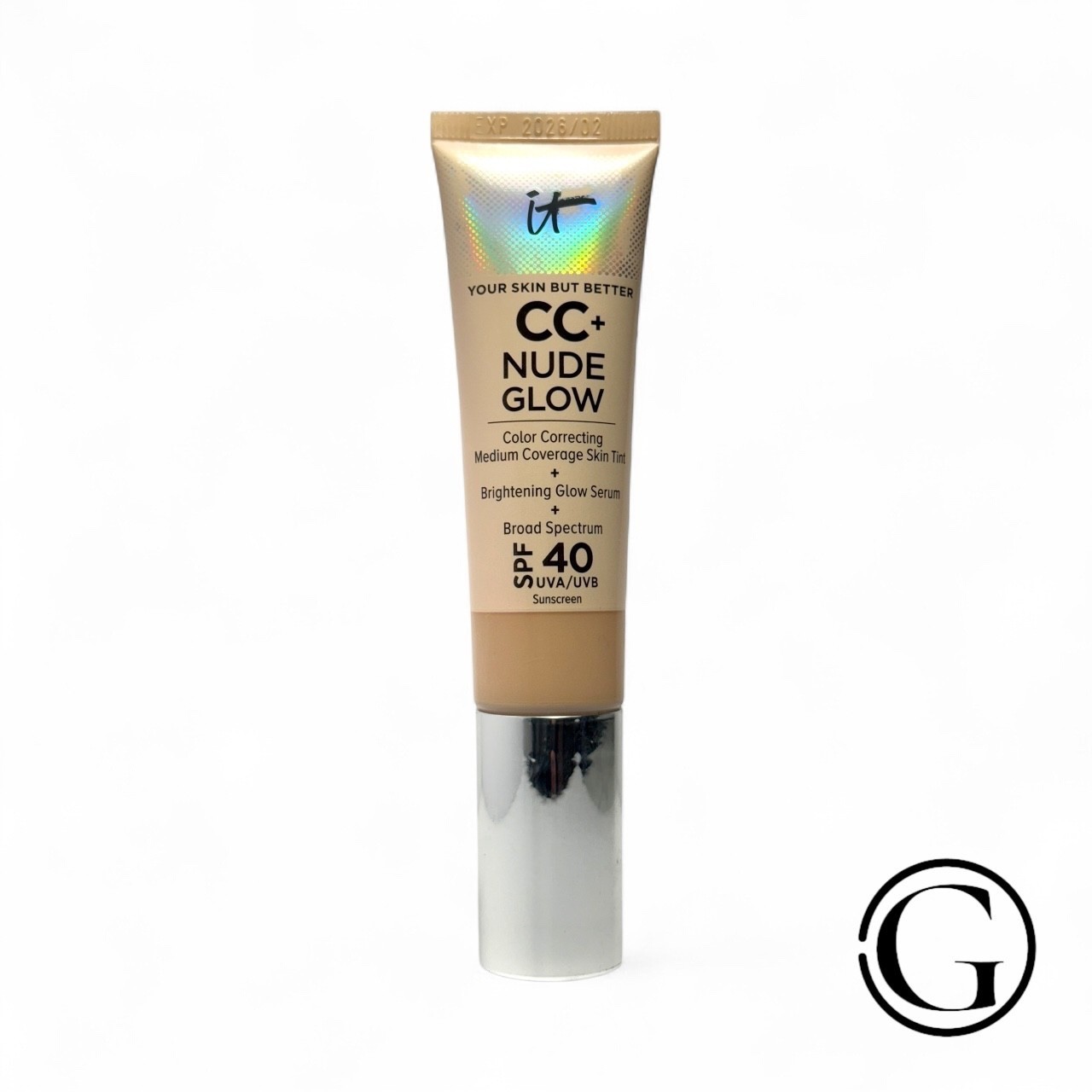 IT Cosmetics CC+ Nude Glow Serum Foundation SPF40 – Full Size – Choose 01-02/26