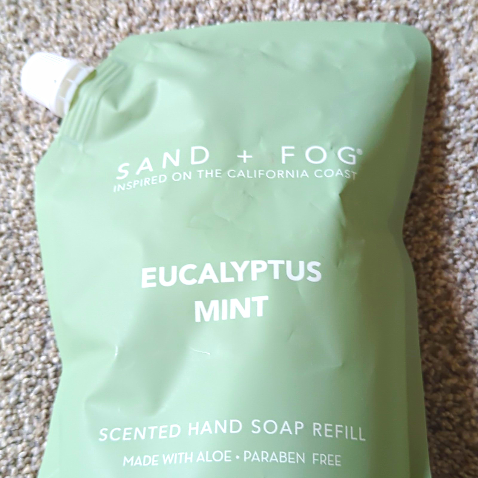 Sand + Fog Eucalyptus Mint Liquid Hand Soap Refill, Paraben-Free Aloe