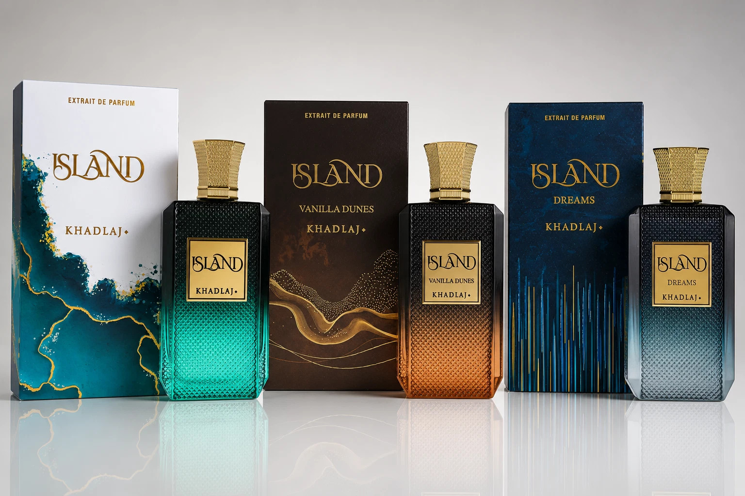 Khadlaj Island Collection Extrait de Parfum 100ml – Island, Island Dreams&Island