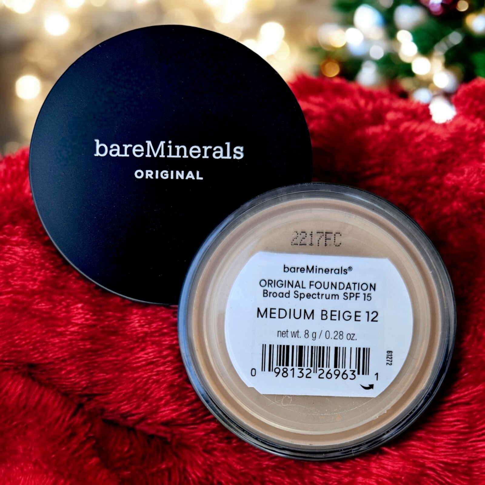 BareMinerals Foundation Makeup MEDIUM BEIGE 12 Original Powder 8g /0.28 oz