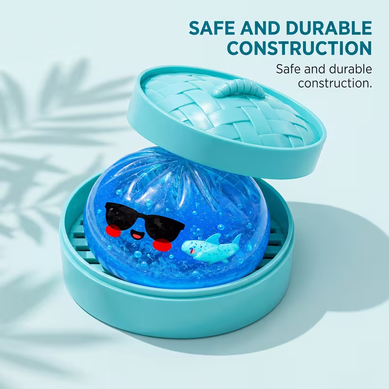 Ocean Shark Baozi Squishy Toy Slow Rising Stress Relief Sensory Fidget