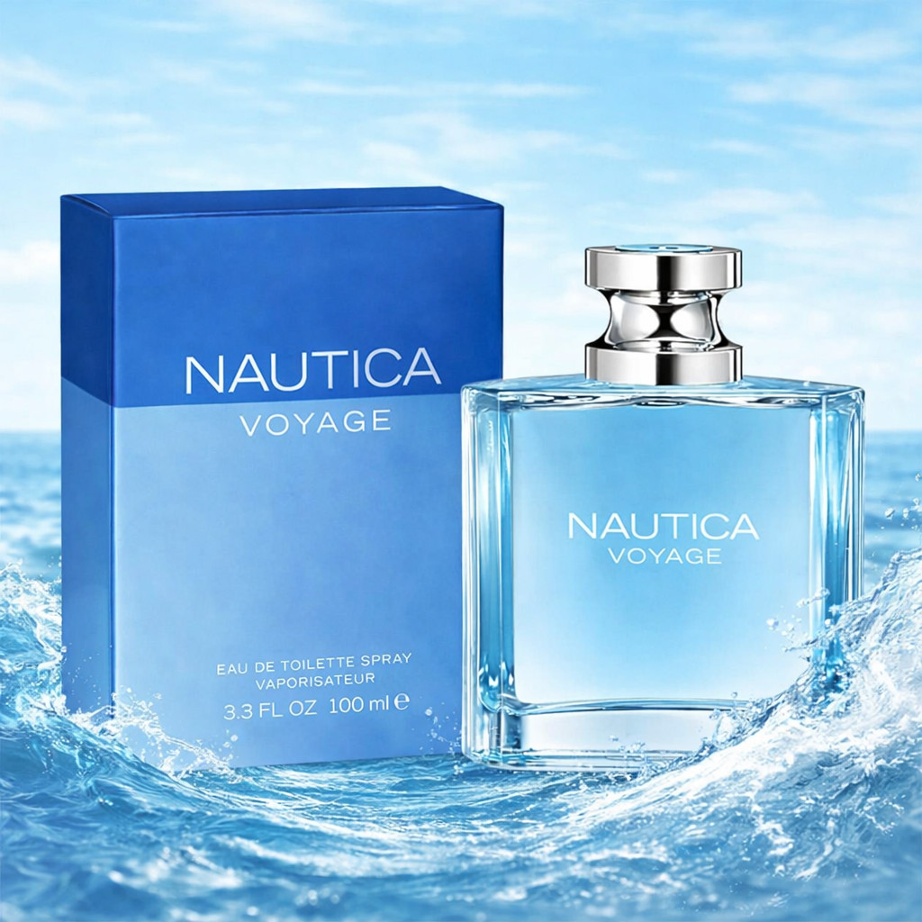 Nautica Voyage Eau De Toilette 100ml 3.3oz Men Fresh Aquatic Clean Everyday Colo