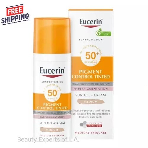 Eucerin Sun Pigment Control Tinted Medium Gel-Cream SPF50+ 50ml Exp 05/2026