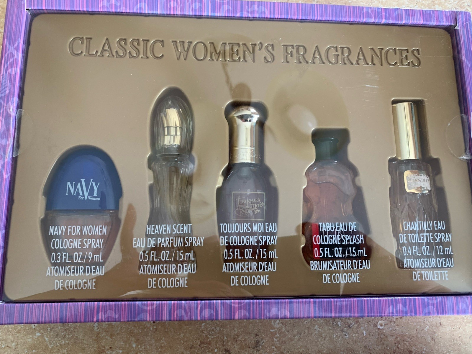 Vtg New Perfume 80’s Navy Perfume, Toujours Moi, Tabu, Heaven Scent, Chantilly