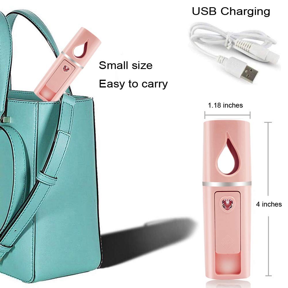 Luxury Portable Facial Steamer & Skincare Mister – 20ml, Rechargeable & Stylish
