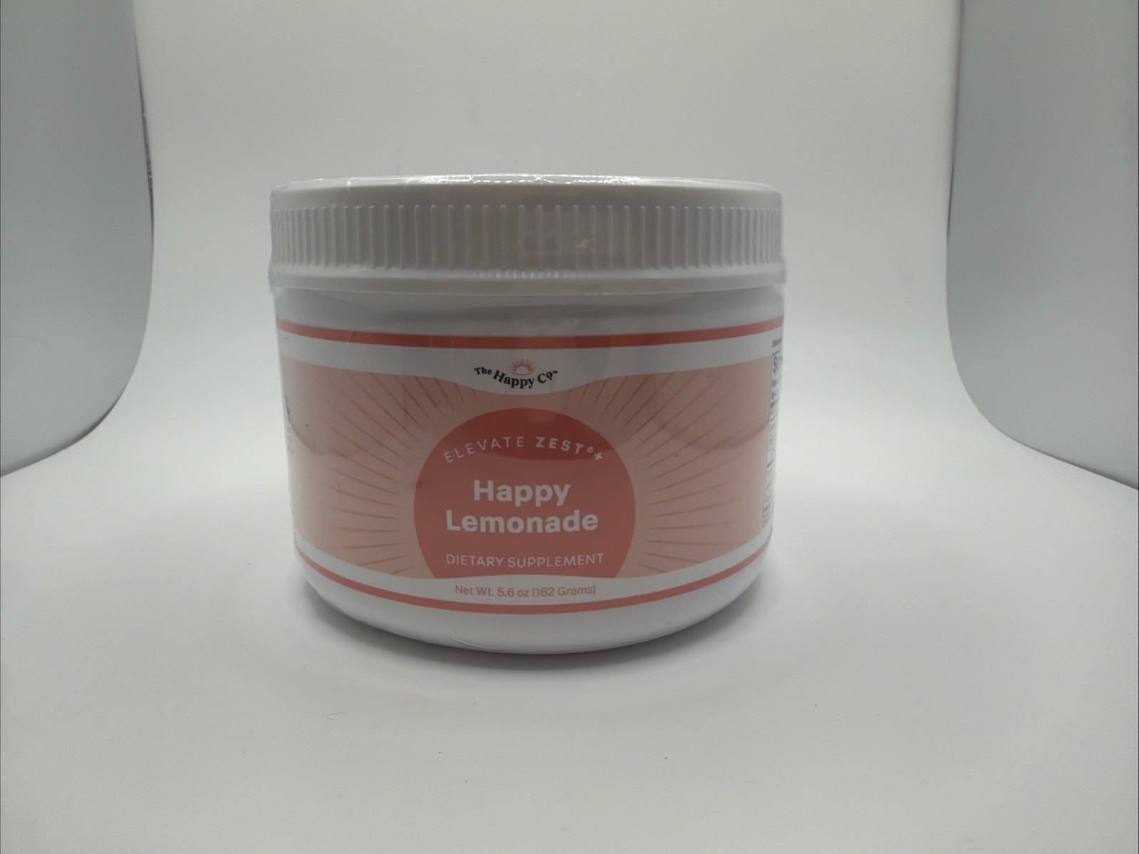 The Happy Co. Elevate Zest + Happy Lemonade. Sealed Tub. EXP 01/25