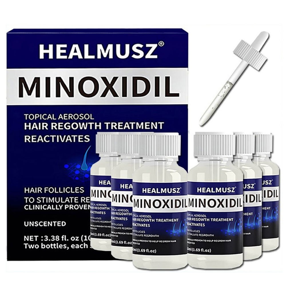 Minoxidil 5% Hair Regrowth Solution Extra Strength For Men 6 Month Supply 6*50ml